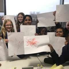 STEM Club Become Blood Splatter Analysts