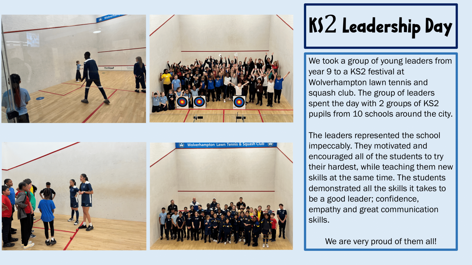 KS2 Leadership Day Heath Park